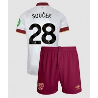 Fotballdrakt Barn West Ham United Tomas Soucek #28 Tredjedraktsett 2024-25 Kortermet (+ Korte bukser)